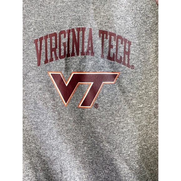 Virginia Tech Varsity Jacket Gray Maroon Size Medium VT Hokies KA Knights - Picture 3 of 8